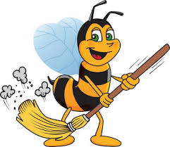 شغالة نحل العسل هي عاملة النظافة في طائفتها